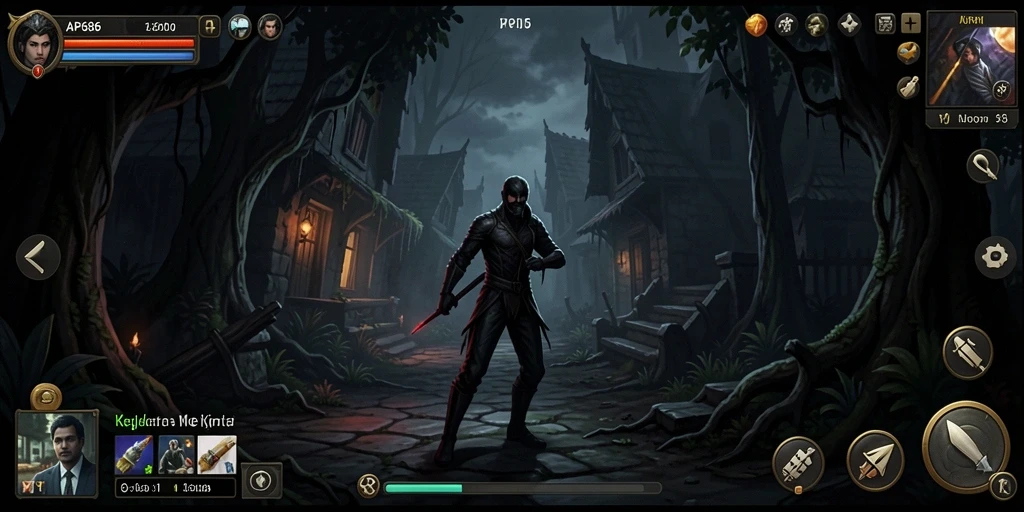 Screenshot utama menunjukkan momen menegangkan di dalam game Horror.