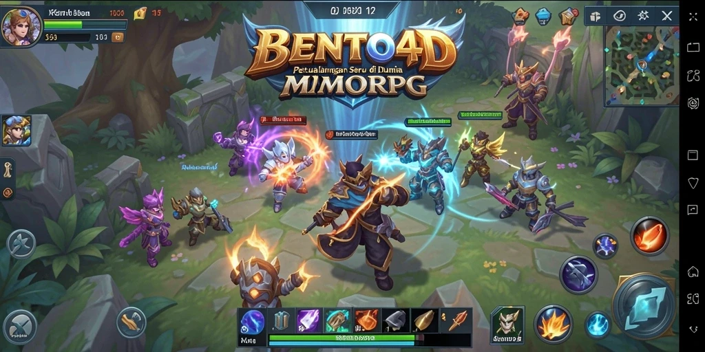 Gameplay mendebarkan di dunia fantasi BENTO4D.