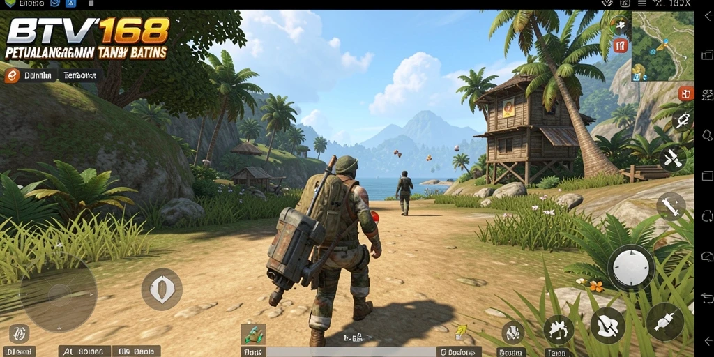 Tangkapan layar gameplay BTV168 yang menampilkan dunia terbuka yang luas.