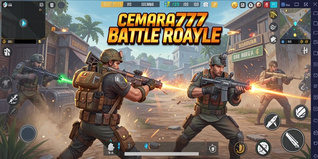 Gameplay Battle Royale yang mendebarkan dan penuh aksi.