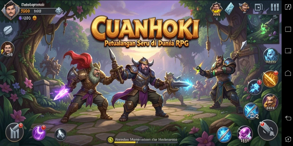 Tampilan gameplay seru dan menarik dari CUANHOKI.