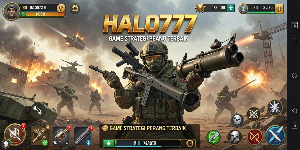 Tampilan menarik dari gameplay strategis HALO777.