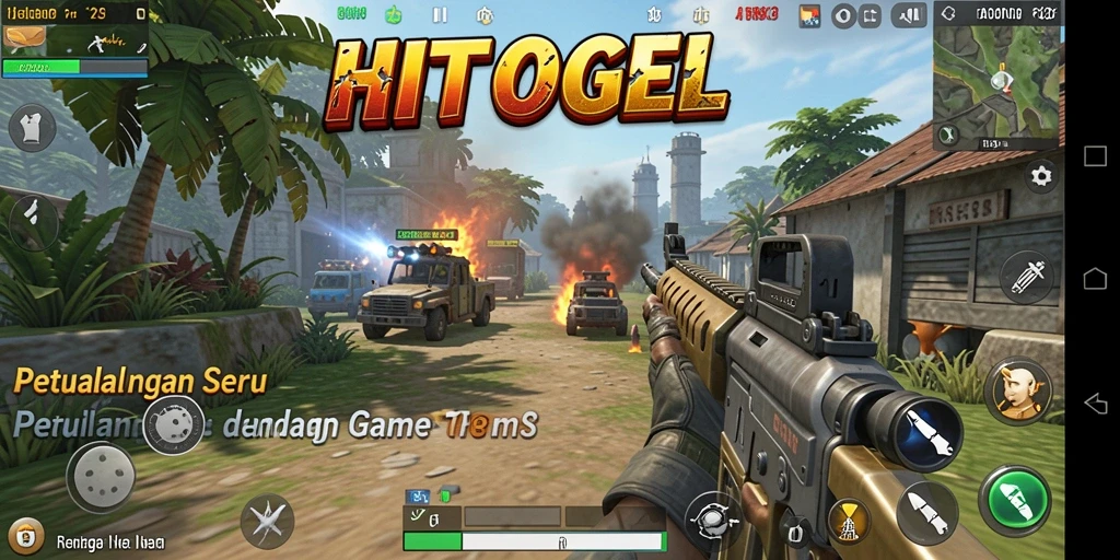 Tampilan menarik dari gameplay seru HITOGEL dalam TPS.