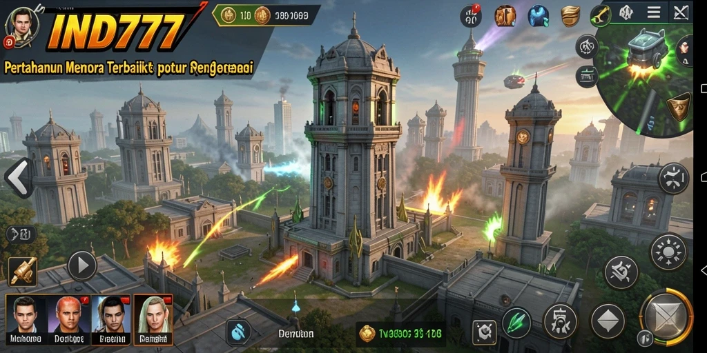 Gameplay <strong>IND777</strong> menampilkan strategi unik dalam Tower Defense.