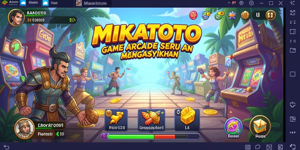 Tampilan gameplay seru dalam MIKATOTO yang menantang.