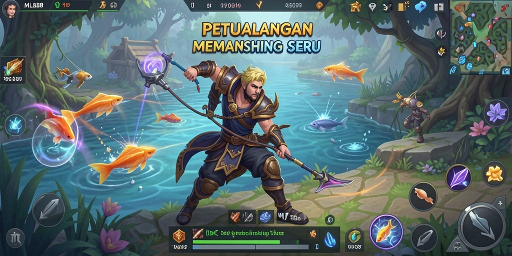 Tampilan gameplay seru saat memancing di <strong>MLBB8</strong>