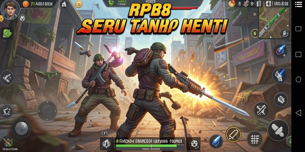 Tangkapan layar menampilkan aksi mendebarkan dalam RP8.