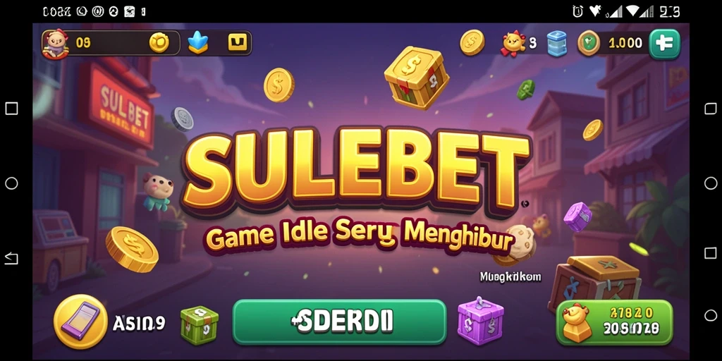 Screenshot gameplay SULEBET menunjukkan aksi Idle yang menyenangkan.