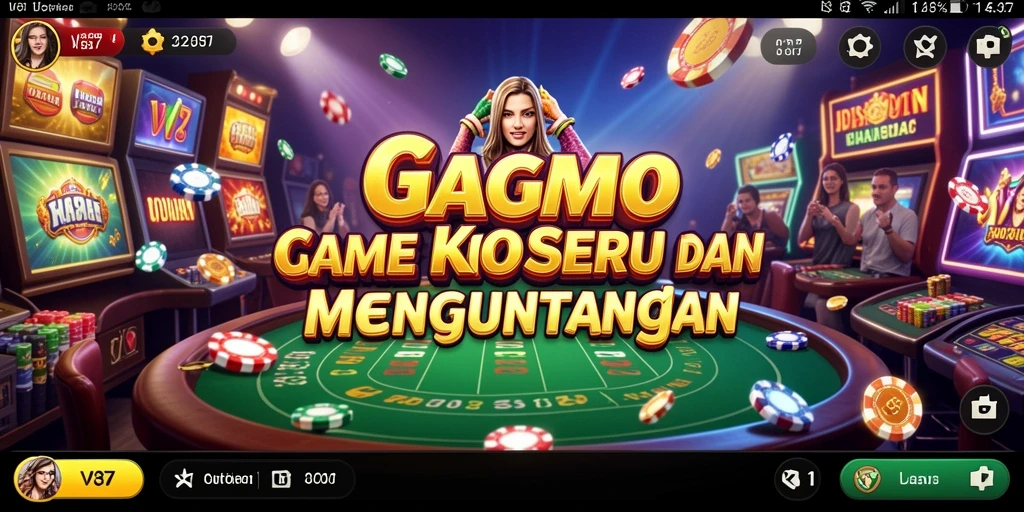 Screenshot gameplay V87 menampilkan aksi seru dalam permainan Kasino.